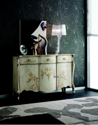 Design Huoneet Barokkikommodori Luhde Sideboard Puu Italia