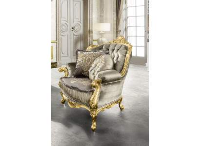 Sessel Relax Stoff Lounge Club -tyynyjen suunnittelu sohva sohva istuin Luxury Gold uusi