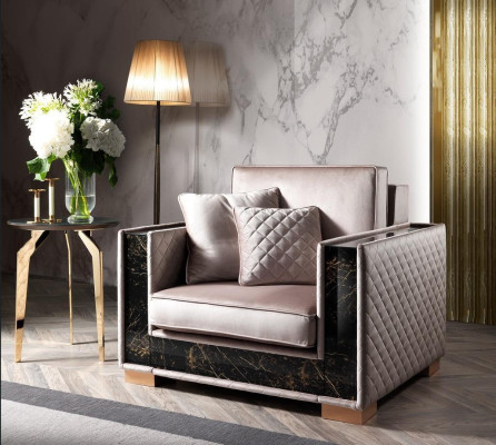 Designer Tekstiili 1 Istuin Tyyny Istuin Uusi Sofa Nojatuoli 120x102cm Soppa