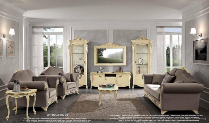 tv-kaappi puu rtv olohylly olohuone Klassinen design -sarja 2 kpl beige uusi