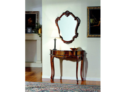 Möbel Stil Barock Konsolentisch Spiegel Holz Italienische Tische Konsolen 2tlg.    Suomeksi:    Barokkityylinen huonekalu – Konsolipöytä peilillä, puu, italialaiset pöydät, konsolit, 2-osainen.