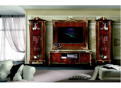 Set Garnituuri 4 kpl Italian huonekalut 2x Näytekaappi Sideboard TV-taso Kaappi