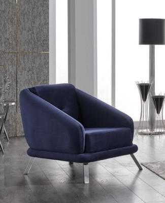 Sessel Luxus Olohuone Modern Design Tekstiili Huonekalut Luxus Istuin Sininen