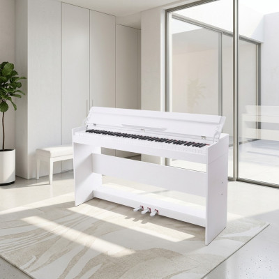 Digitaalinen piano kotiin Digitaalinen kosketinsoitin 137cm Valkoinen