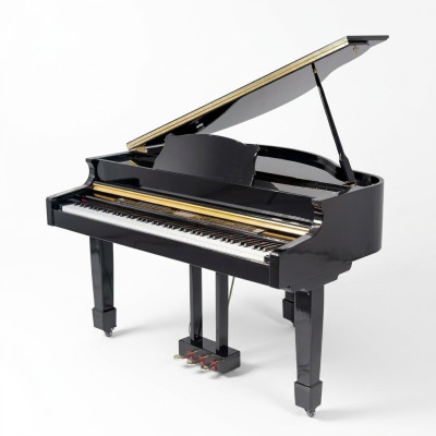Mustat digitaaliset piano