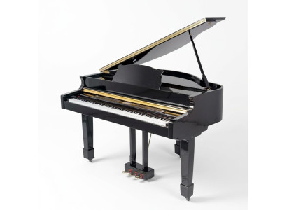 Mustat digitaaliset piano