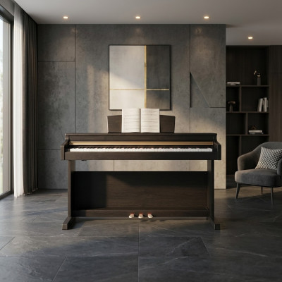 Digitaalinen piano kotiin 137 cm Musta