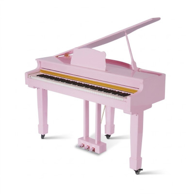 Digitaalinen piano vaaleanpunaisena