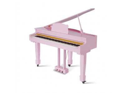 Digitaalinen piano vaaleanpunaisena