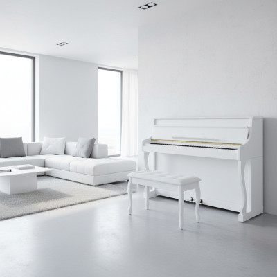 Digitaalinen piano täysin avoimella kannella, korkealaatuinen viimeistely