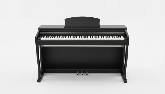 Mustat digitaaliset piano kotiin