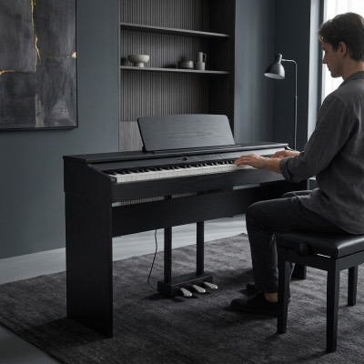 Digitaalinen piano kotiin 137 cm Musta