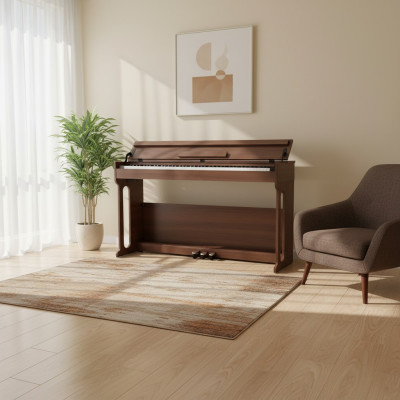 Kotikäyttöön tarkoitettu digitaalipiano 137cm ruskea
