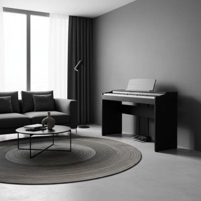 Digitaalinen piano kotiin 137 cm Musta