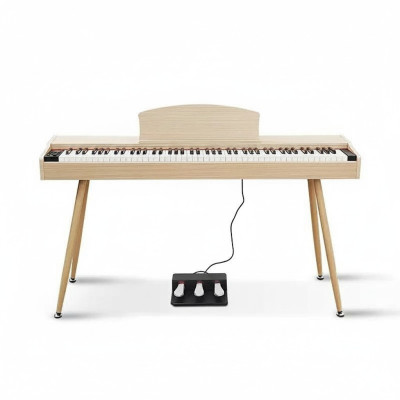 Kotikäyttöön tarkoitettu digitaalipiano 135 cm vaaleanruskea