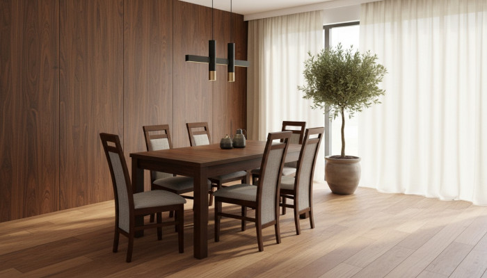 Pöytä + 6 tuolia Design ruokailuryhmä tuolisarja ruokailuryhmät pöydät