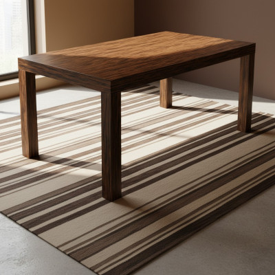 Vedettävä design-koriste puupöytä ruokailupöytä olohuone puupöydät kiinteä puu