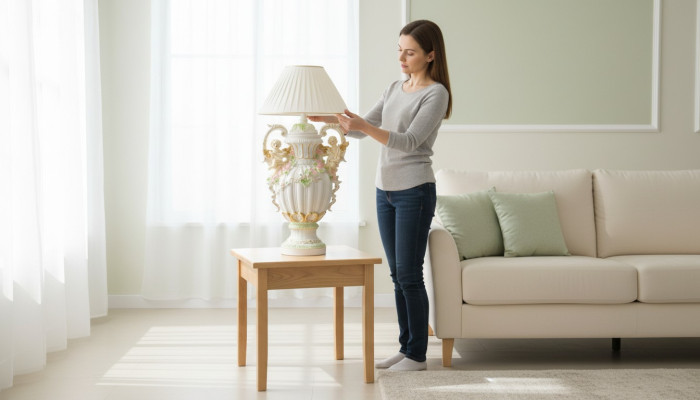 XXL 100cm Pöytävalaisin Lampu Yöpöytävalaisimet Valaisimet Seisovalaisin Pystylamppu Uusi