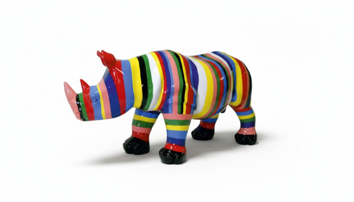 Suunnittele Nashorn-patsas Figuuriveistos Veistos Figuurit Veistokset Koriste Deko 3092 Uusi