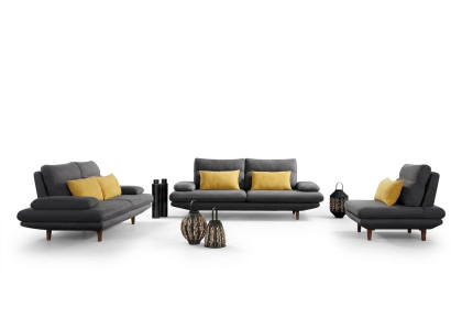 Sohva Kaukosäätö Tyyny Istuimien Suunnitelma Varustus 3+2+1 Tekstiili