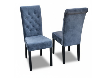 6x Chesterfield -tuolisarja istuinverhoilu ruokailuhuoneen tuolit nojatuoli nahka