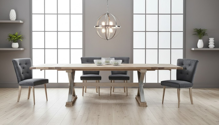 Ruokailuryhmä puupöydet ruokailuryhmä sarja tuolit uusi pöytä 4 design