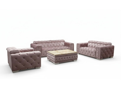 Sohvaryhmä Verhoilu Design Chesterfield Sohvaryhmä 3+2+1 9914 Tekstiili