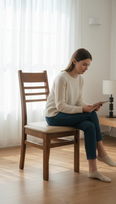 Sessel-mallinen tuoli, puusta ja pehmustettu, modernit tuolit, ravintolakäyttöön, ruokailuhuone, 100 % nahka.
