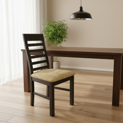 2x Istuinta Tuoli Design Puu Kangas Pehmustetut Tuolit Ruokailuhuone Tekstiili Gastro