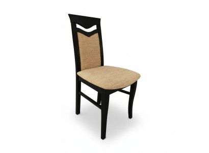 2x Tuoli Design Puu Kangas Pehmustetut Tuolit Ravintola Ruokailuhuone Tekstiili