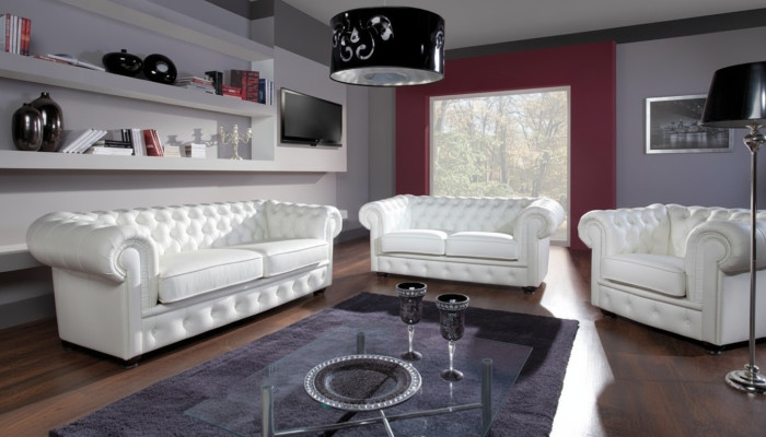 2-istuttava sofa Chesterfield-mallinen leposohva moderni verhoiltu sohva