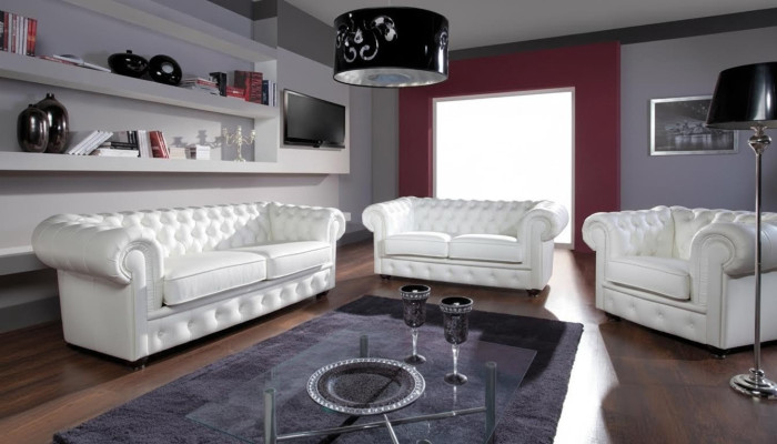2-istuttava sofa Chesterfield-mallinen leposohva moderni verhoiltu sohva