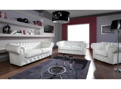 2-istuttava sofa Chesterfield-mallinen leposohva moderni verhoiltu sohva