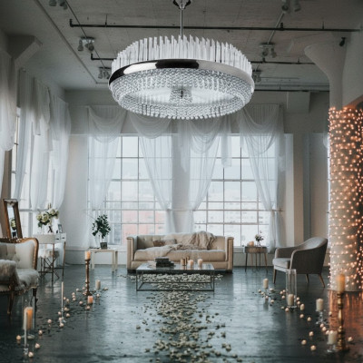 Bohemian-kattokruunu Peitevalot Lamppu Design de Luxe -kristallilamppu Valaisimet