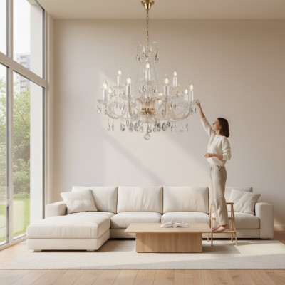 Lampe Ripulvalaisin Kattokruunu Lamppi Katto Valot Böömin kristalli