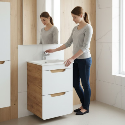 50 cm pesuallas kylpyhuoneen pesualtaalle kylpyhuoneen allas
