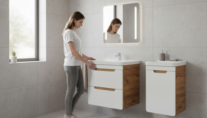 57 cm pesuallas kylpyhuoneen pesualtaaseen pesuallas