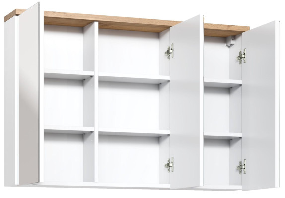 Peilikaappi Seinäkaappi Kylpyhuonekaappi peilillä 100 cm