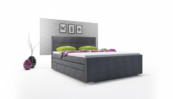 Pehmustettu sänky Sängyt Sänky Pehmustettu Design Hotelli Pariluksus Boxspring-sängyt Uusi