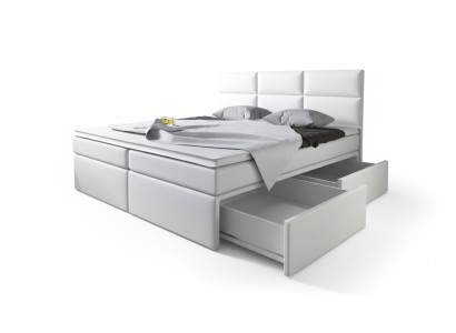 Boxspring-sänky sänkyvaate keinonahka design hotelli kaksinkertainen luksus design uusi