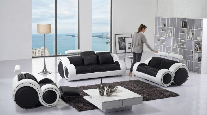 Johtajansohva Couch Sofagarnitur Uusi 3+2-paikkainen garnituuri Moderni muotoilu Sofa