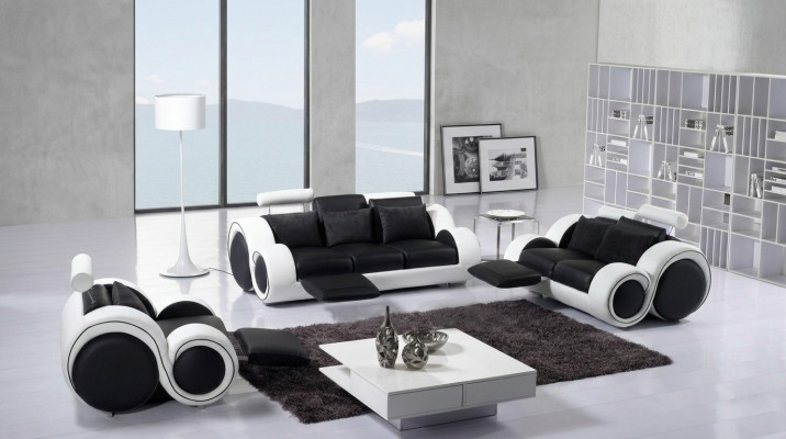 Johtajansohva Couch Sofagarnitur Uusi 3+2-paikkainen garnituuri Moderni muotoilu Sofa