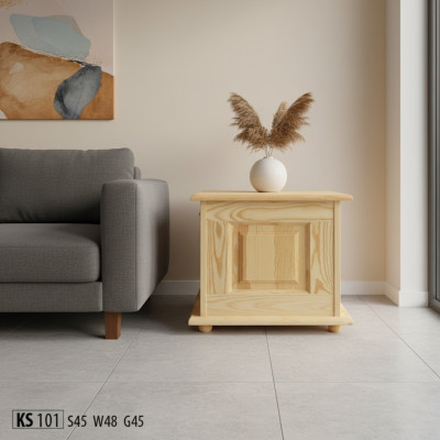 Deko Box Täyspuu Huonekalut Puuhuonekalut Käsityö Lipas Arkku Aitopuu 45x45cm