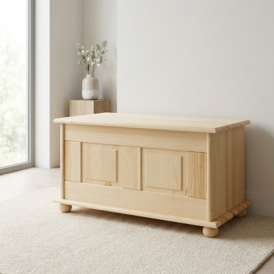 Deko Box Täyspuu Huonekalut Puu Huonekalut Käsityö Lipas Arkku Aitopuu 86x45cm