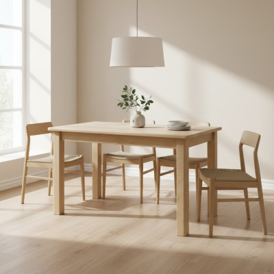 Esstisch Holz Tische Wohn Ess Zimmer 150x75 Massivholz Esstische Echtholz Tisch