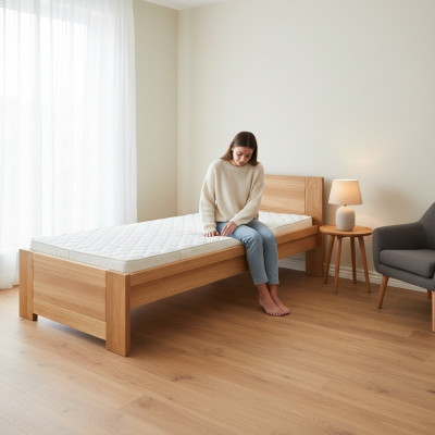 Bett Holz Massiivi makuuhuoneen sängyt 100x200 cm yksittäinen sänky massiivikalusteet huonekalut