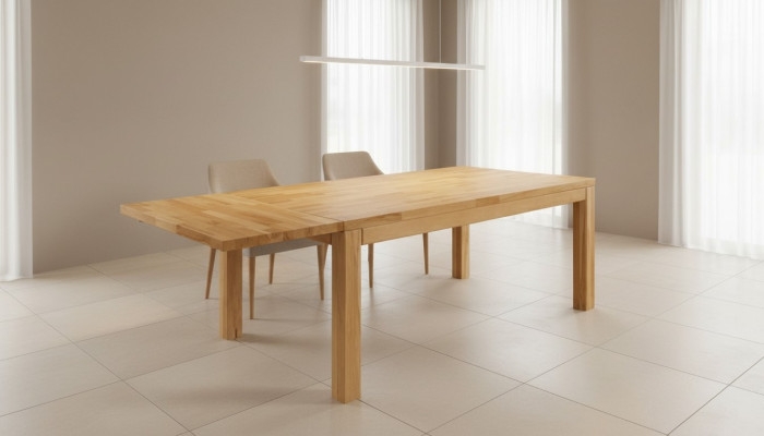 Pöytä Runko Pöytä Aito Puu Pöydät Tammi Ruokailupöytä Runko 180x90cm Valmistettu EU:ssa