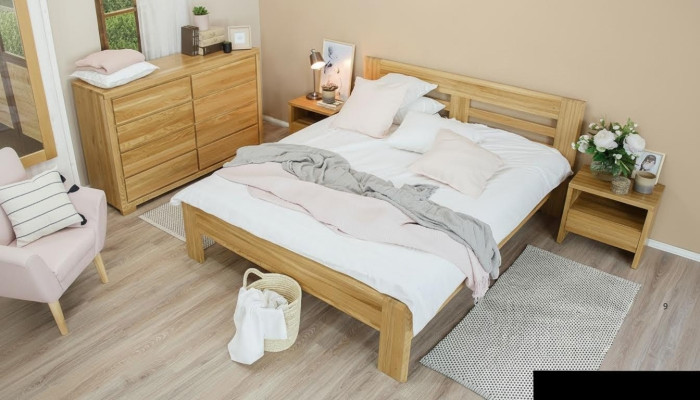 180x200 massiivipuinen kaksoissänky, massiivikoivu, aito puusänky, täyspuusänky, uusi