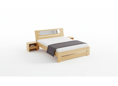 Puinen sänky Aito puinen sänky Makuuhuone Hotelli 180x200 Tyylikäs Massiiviset huonekalut