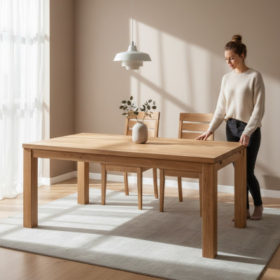 Ruokapöytä Pöytäryhmä Ruokailuhuone Olohuone Kalustus Puu Design Pöydät 140x90cm